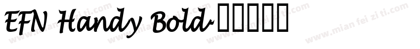 EFN Handy Bold字体转换